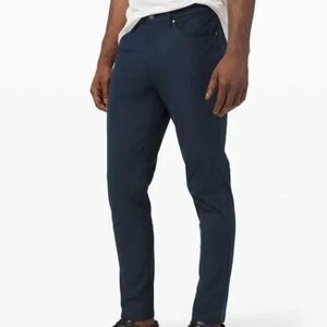 Lululemon Men's ABC Pant Classic 32" *Warpstreme, Navy, Size 37